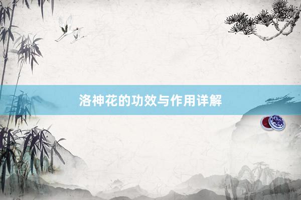 洛神花的功效与作用详解